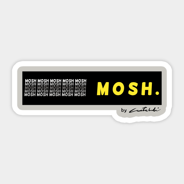 Mosh Yellow Sticker by Reactionforce